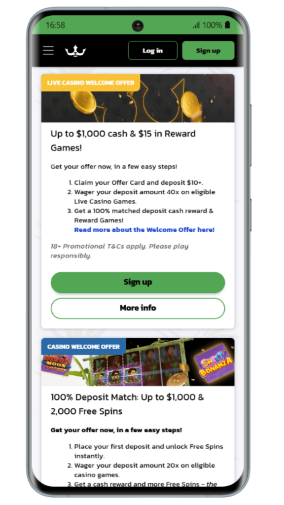 Bonuses at the Royal Panda Casino